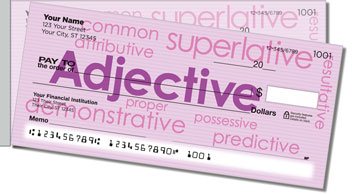 Parts of Speech Side Tear Personalized Checks