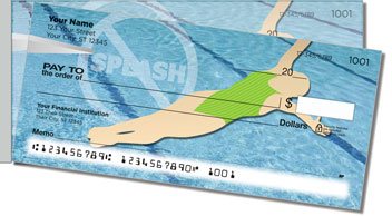 Diving Side Tear Personalized Checks