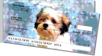 Dog Portrait Side Tear Personalized Checks