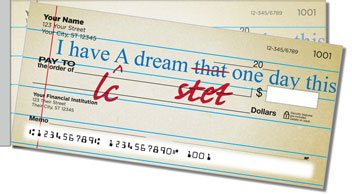 Proofreader Side Tear Checks