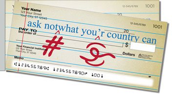 Proofreader Side Tear Personalized Checks