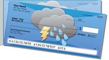 Weather Icon Side Tear Personalized Checks