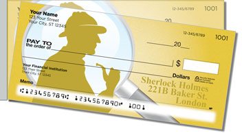 Sherlock Holmes Side Tear Personalized Checks