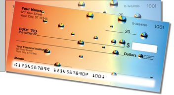 Floating Orb Side Tear Personalized Checks