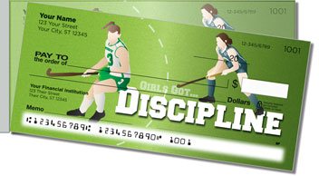 Field Hockey Side Tear Personalized Checks