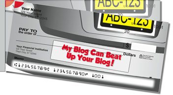 Bumper Snicker Side Tear Personalized Checks