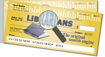Librarian Side Tear Personalized Checks