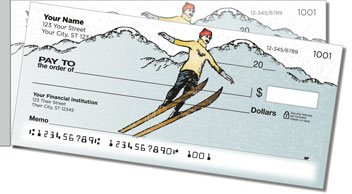 Vintage Winter Side Tear Personalized Checks