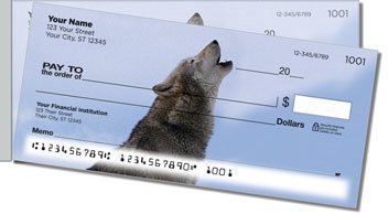 Wolf Side Tear Personalized Checks