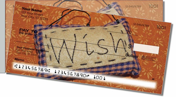 Words in Stitch Side Tear Personal Checks