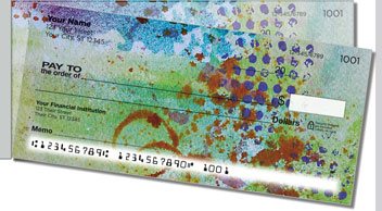 Dots and Drips Side Tear Personalized Checks