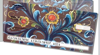 Rosemaling 1 Side Tear Checks