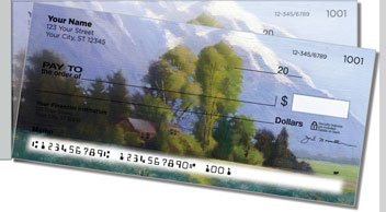 Grand Tetons Side Tear Personalized Checks