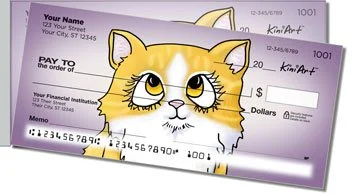 Cat Series 2 Side Tear Personalized Checks