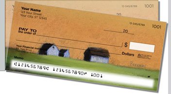 Colored Sky Side Tear Personalized Checks