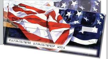 Americana Painting Side Tear Personalized Checks