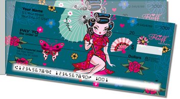 Geisha Girl Side Tear Personalized Checks