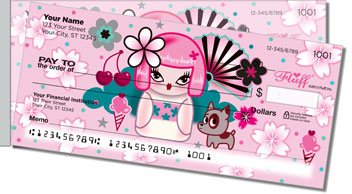 Kimono Cutie Side Tear Checks