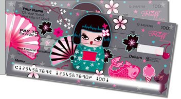 Kimono Cutie Side Tear Personalized Checks