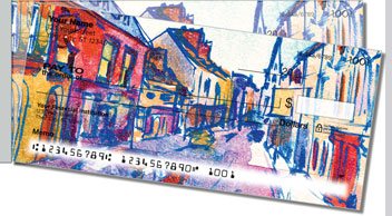 Streets of the World Side Tear Personalized Checks