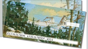Snow Landscape Side Tear Personalized Checks
