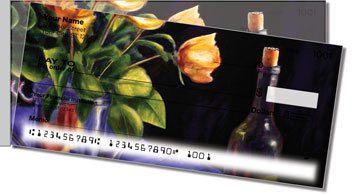 Wine Set Side Tear Personalized Checks