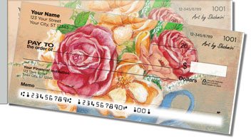 Shahmiri Flowers Side Tear Checks