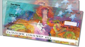 Painted Figure Side Tear Personalized Checks