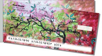 Birds and Blossoms Side Tear Personalized Checks
