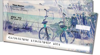 Bicycle Art Side Tear Personalized Checks