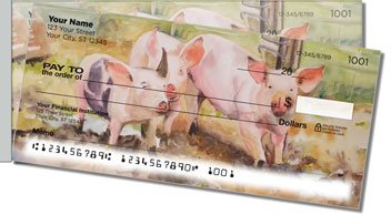 Kay Smith Pig Side Tear Personalized Checks