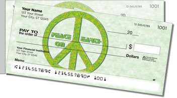 Peace Sign Side Tear Checks