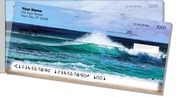 Crashing Wave Side Tear Personalized Checks