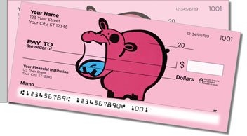 Adorable Animal Side Tear Personalized Checks