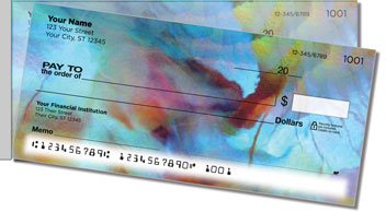 Floral Abstract Side Tear Checks