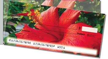 Bulone Floral Side Tear Personalized Checks
