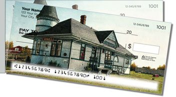 Railway Stations Side Tear Personalized Checks