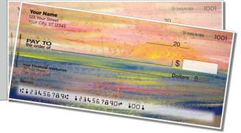 Vacation Abstract Side Tear Personalized Checks