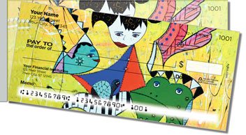 Colorful Stories Side Tear Personalized Checks