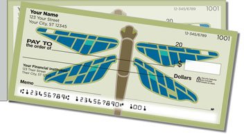 Lindgren Dragonfly Side Tear Personalized Checks