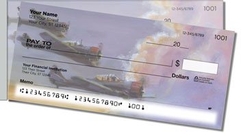 Aviation Art Side Tear Personalized Checks