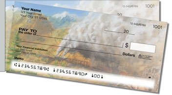 Railroads West Side Tear Personalized Checks