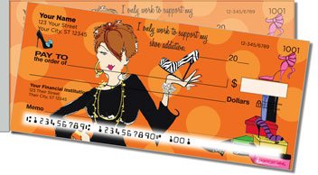 Classic Working Girl Side Tear Personalized Checks