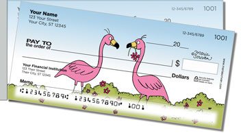 Scrivan Flamingos Side Tear Checks