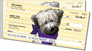 Wheaten Terrier Series Side Tear Personalized Checks