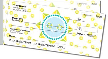 Cheery Day Side Tear Personalized Checks