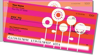 Mod Bouquet Side Tear Personalized Checks