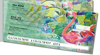 Kay Smith Flamingo Side Tear Personalized Checks