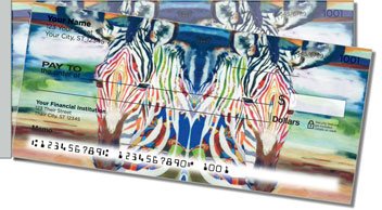 Kay Smith Zebra Side Tear Personalized Checks