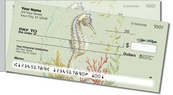 McRostie Seahorse Side Tear Personalized Checks